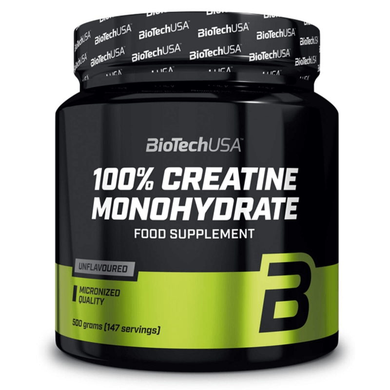 Biotech 100% Micronized Creatine Monohydrate (Monohydrat Kreatyny) - 500g