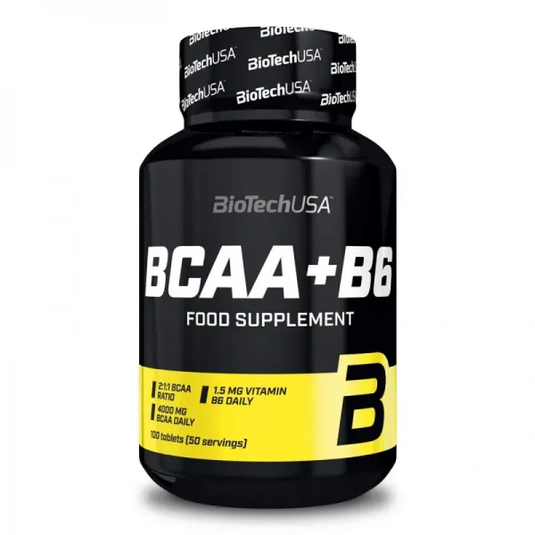 Biotech BCAA+B6 (Aminokwasy, Witamina B6) 100 Tabletek