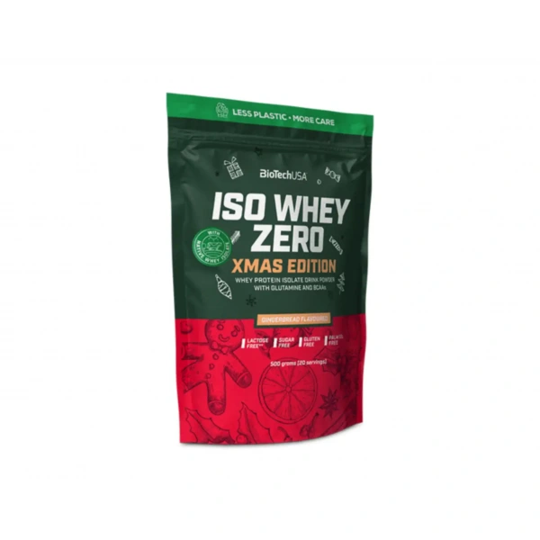 Biotech Iso Whey Zero Lactose Free (Whey Protein Isolate) 500g Gingerbread Flavor