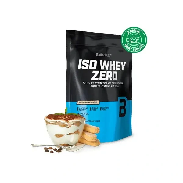Biotech Iso Whey Zero Lactose Free (Izolat Białka Serwatkowego) 500g Tiramisu