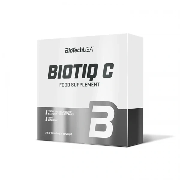 Biotech USA Biotiq C (Probiotic with Vitamin C, Immune Support) 36 Tablets
