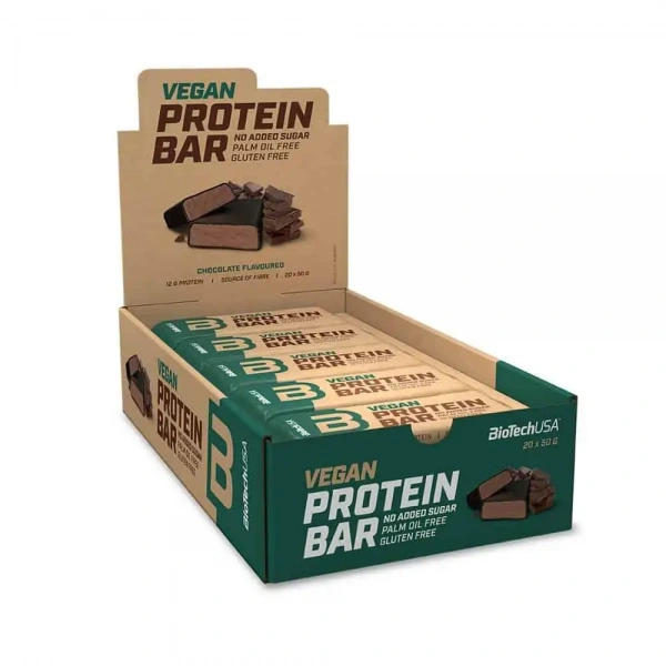 BIOTECH USA Vegan Protein Bar 20 x 50g Chocolate