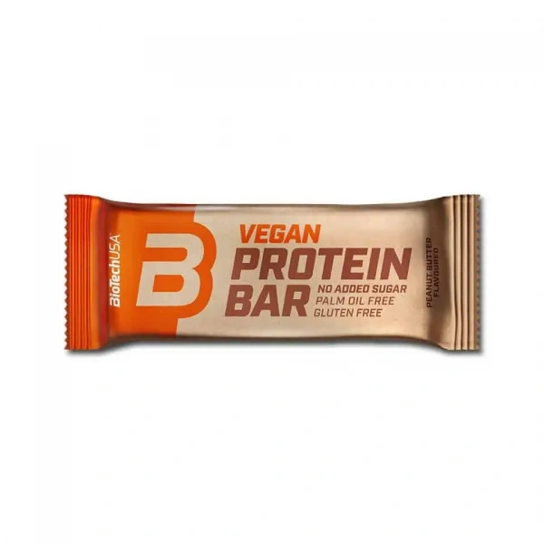 BIOTECH USA Vegan Protein Bar (Wegański Baton Proteinowy) 50g Masło Orzechowe