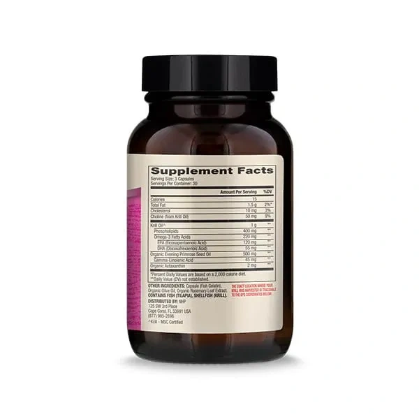 DR. MERCOLA Krill Oil for Women (Omega-3, GLA for Women, Hormone Support) 90 Capsules