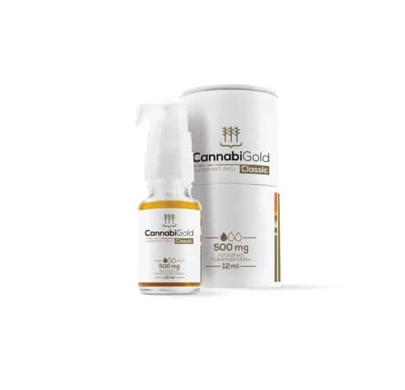 CannabiGold Classic (olejek CBD w kroplach) 500mg 12ml