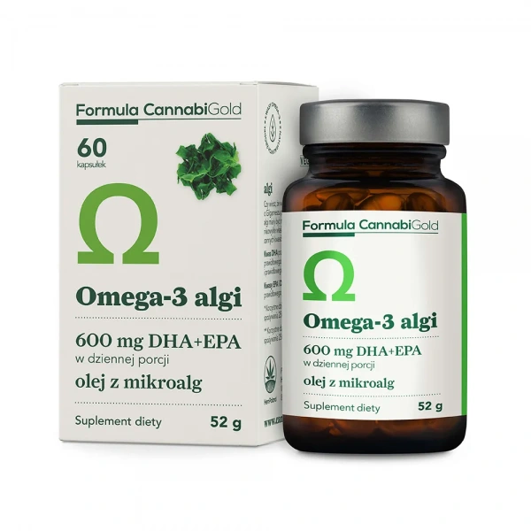 CannabiGold Omega-3 Algi (EPA, DHA) 30 Kapsułek