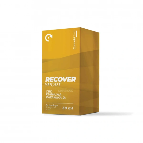 CannabiGold Sport Recovery 250mg (CBD, ekstrakt z kurkumy, Witamina D3)  30ml