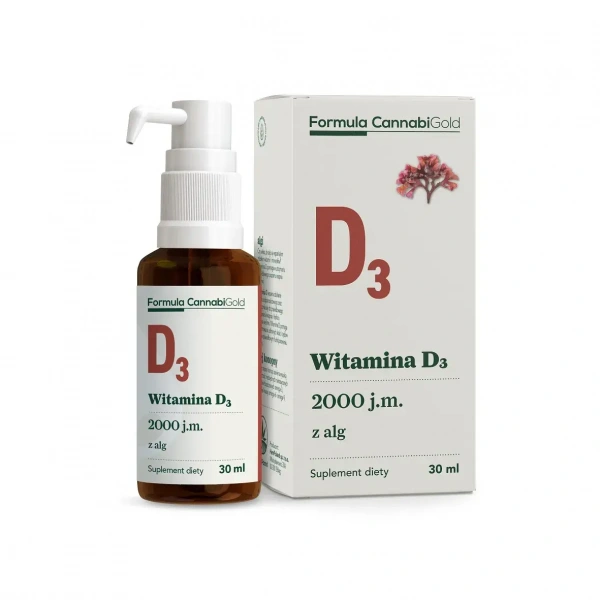 CannabiGold Witamina D3 z Alg 2000 j.m. (Vitamin D3 from Algae) 30ml