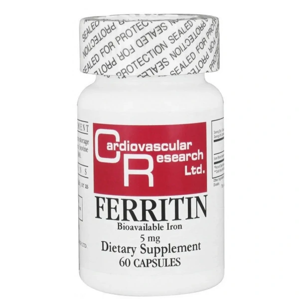 CARDIOVASCULAR RESEARCH Ferritin 5mg (Iron from bovine ferritin) 60 capsules