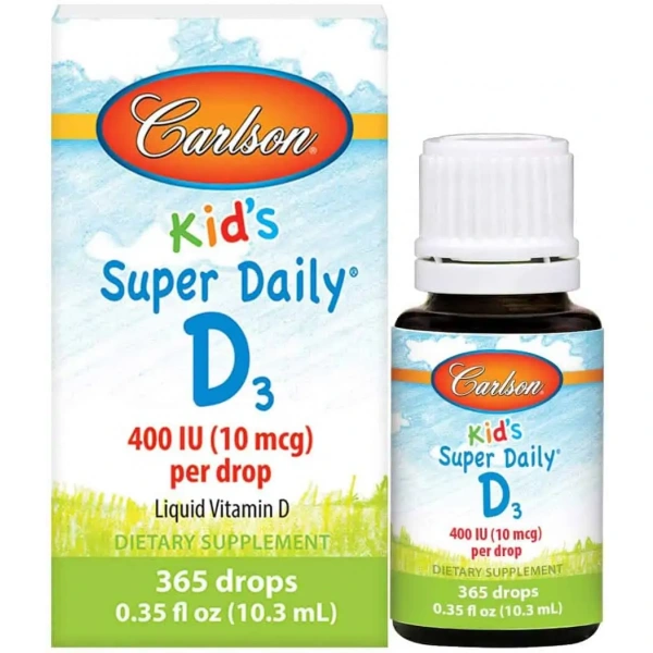 CARLSON LABS Kid's Super Daily D3 (Witamina D3 dla dzieci) 10ml