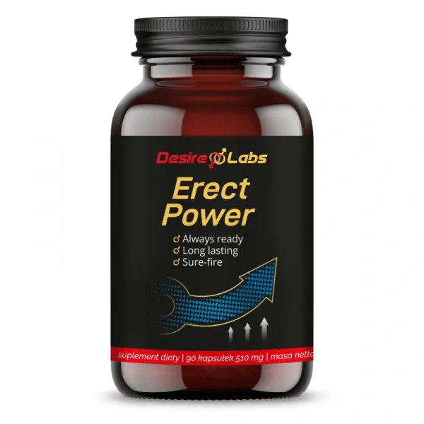 Desire Labs Erect Power™ (Wsparcie funkcji seksualnych, poprawa libido) 90 Kapsułek