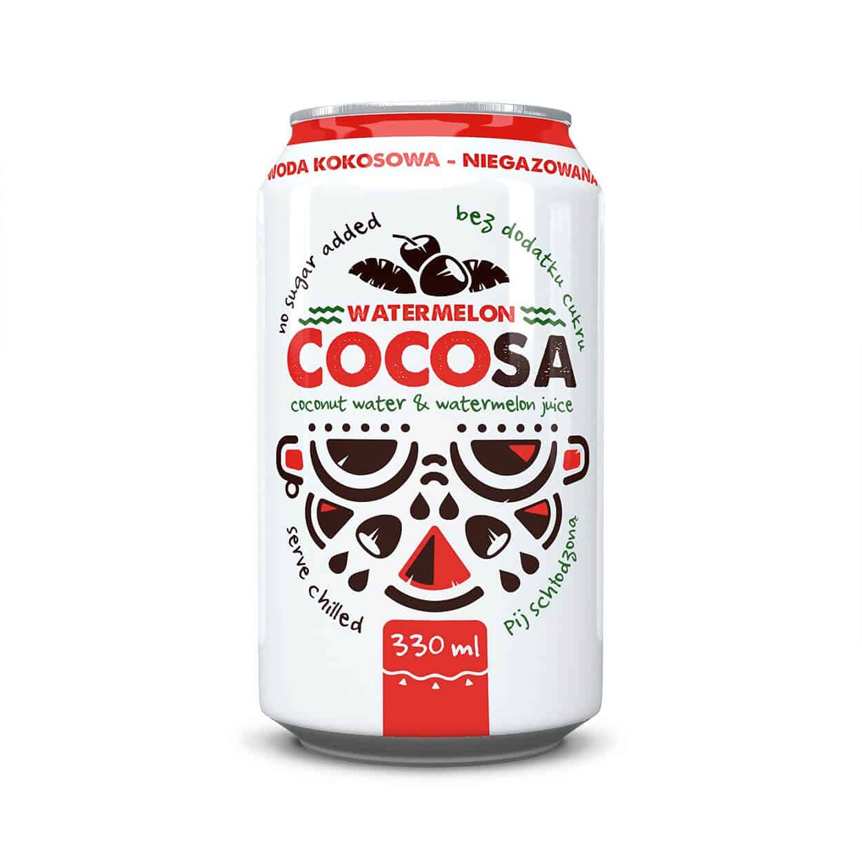 DIET FOOD COCOSA Woda kokosowa z sokiem Arbuza (Niegazowana) 330ml