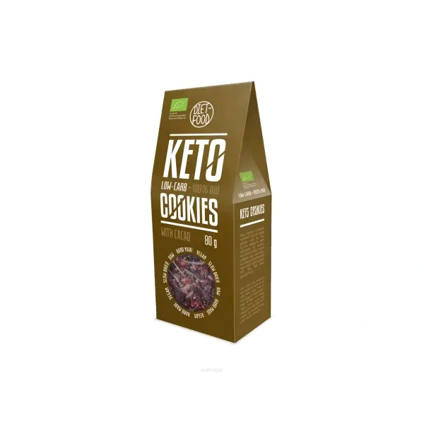 DIET-FOOD KETO Friendly Bio Ciasteczka keto z kakao 80g