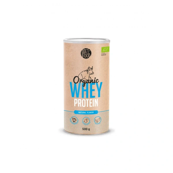 DIET-FOOD Organic Whey Protein (Ekologiczne białko z BIO mleka) 500g Naturalne