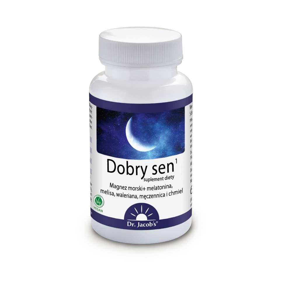 DR. JACOBS Dobry sen (Wsparcie zasypiania, Zdrowy sen) 90 Tabletek