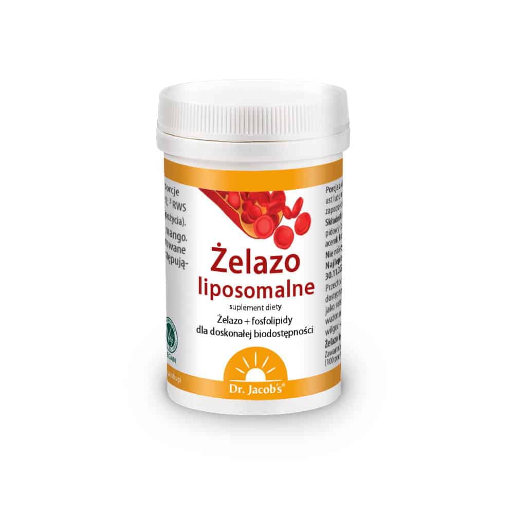 DR. JACOBS Żelazo Liposomalne (Witalność, odporność i funkcje poznawcze) 64g