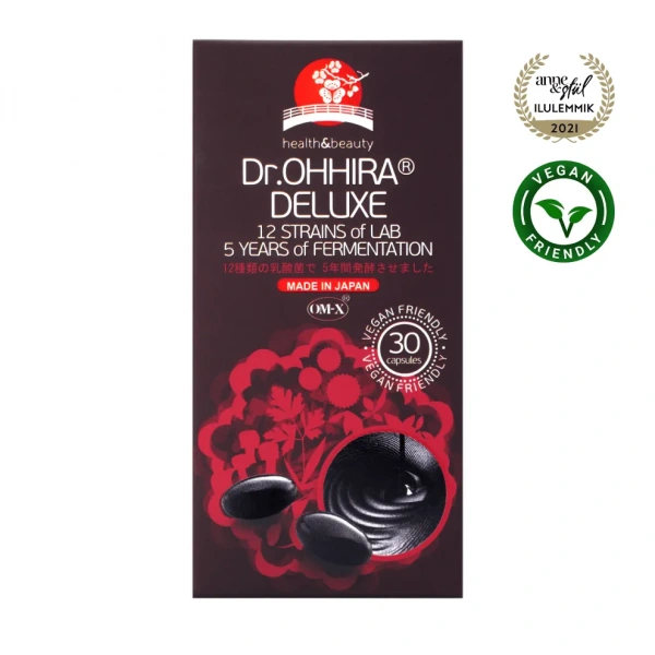Dr.OHHIRA® Deluxe Kompleks 12 Szczepów Bakterii Kw. Mlekowego 30 Kapsułek