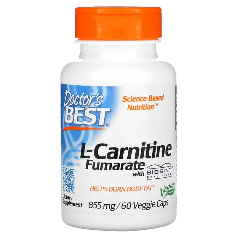 Doctor's Best L-Carnitine Fumarate with Biosint Carnitines (L-Karnityna) 60 Kapsułek wegetariańskich