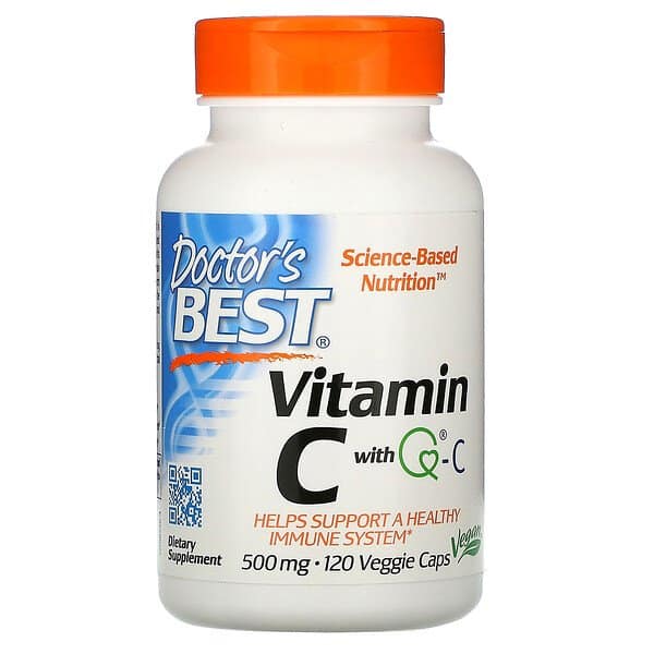 Doctor's Best Vitamin C with Quali-C (Witamina C) 500mg 120 Kapsułek wegetariańskich