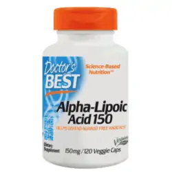 Doctor's Best Alpha-Lipoic Acid (Kwas Alfa-Liponowy) 150mg - 120 kapsułek wegatariańskich