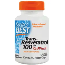 Doctor's Best Trans-Resveratrol z Resvinolem 100mg (Resweratrol) 60 kapsułek wegetariańskich