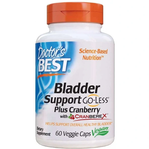 Doctor's Best Bladder Support Go-Less Plus Cranberry 60 Vegetarian Capsules
