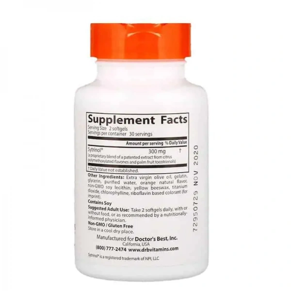Doctor's Best Flavonoid Complex with Sytrinol 150mg 60 Softgels