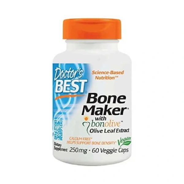 Doctor's Best  Bone Maker with Bonolive 250mg (Zdrowie kości i stawów) 60 Kapsułek wegetariańskich