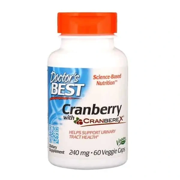 Doctor's Best Cranberry with Cranberex 240mg 60 Vegetarian Capsules