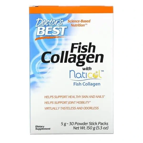 Doctor's Best Fish Collagen with Naticol 5g 30 Stick Packs