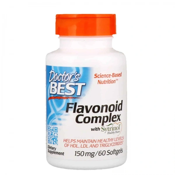 Doctor's Best Flavonoid Complex with Sytrinol 150mg (Kompleks flawonoidów ze Sytrinolem) 60 Kapsułek żelowych
