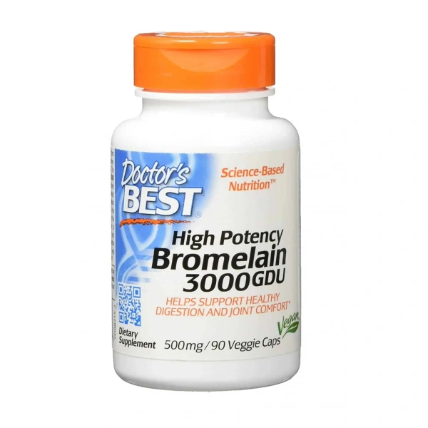 Doctor's Best High Potency Bromelain 3000 GDU 90 Vegetarian Capsules