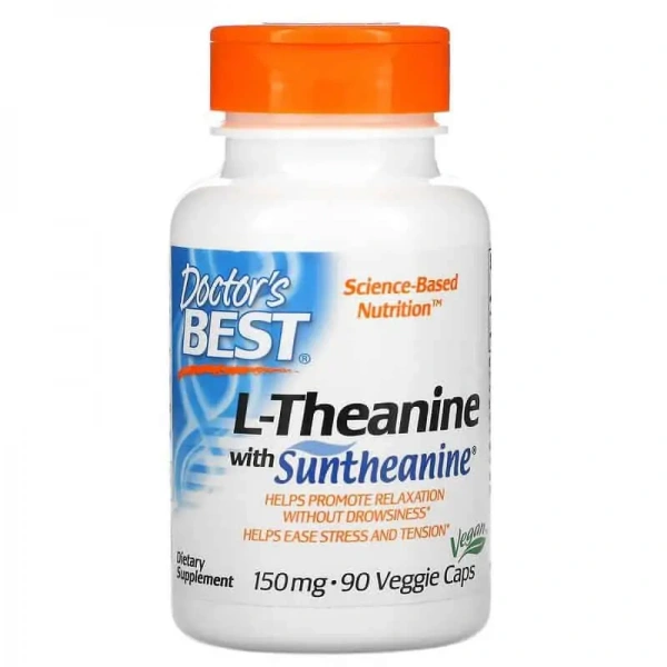 Doctor's Best L-Theanine with Suntheanine 90 Vegetarian Capsules