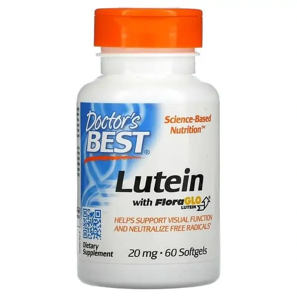 Doctor's Best Lutein with FloraGlo Lutein 20mg 60 Softgels