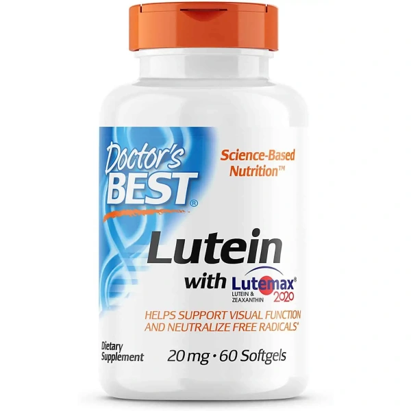 Doctor's Best Lutein with Lutemax 20mg 60 Softgels