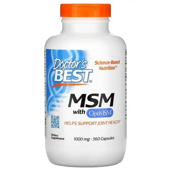 Doctor's Best MSM with OptiMSM 1000mg 360 Capsules