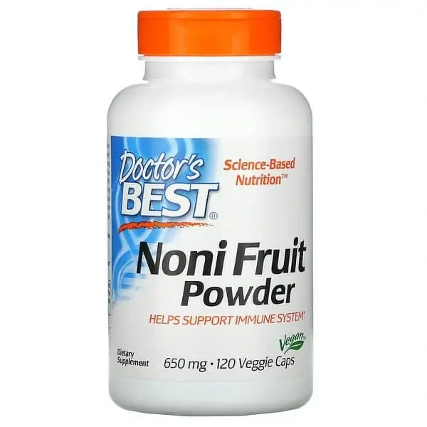 Doctor's Best Noni Fruit Powder 650mg (Owoc Noni) 120 Kapsułek wegetariańskich