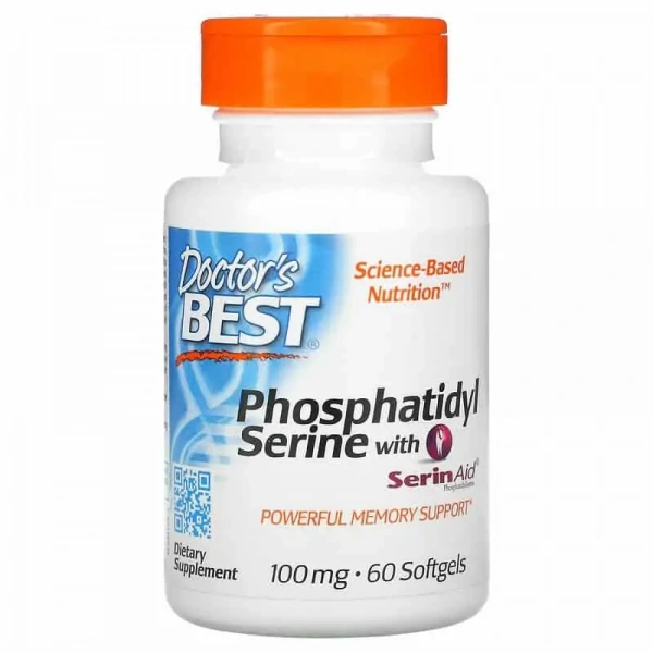Doctor's Best Phosphatidylserine with SerinAid (Nervous System, Brain Function) 60 Softgels