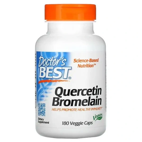 Doctor's Best Quercetin Bromelain 180 Vegetarian Capsules