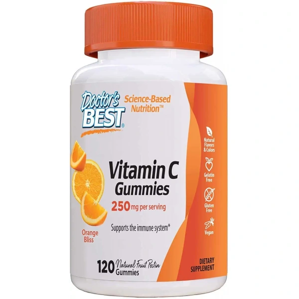 Doctor's Best Vitamin C Gummies (Witamina dla dzieci) 250mg 120 żelków