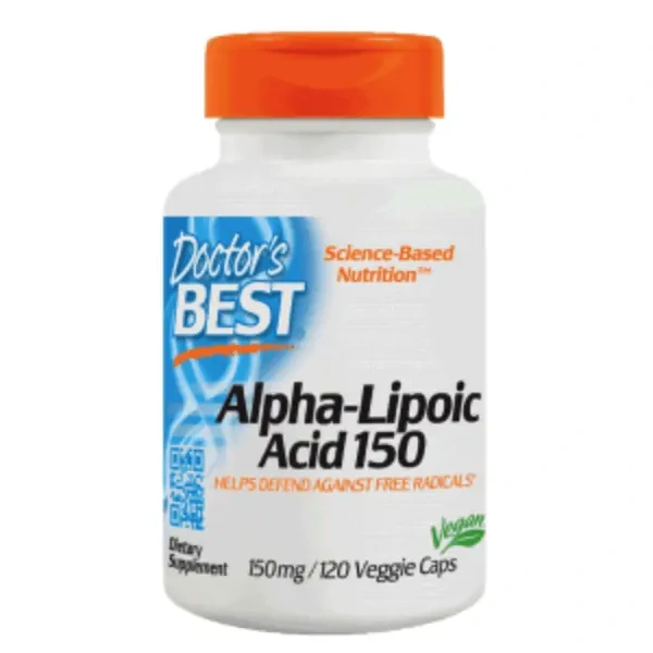 Doctor's Best Alpha-Lipoic Acid (Kwas Alfa-Liponowy) 150mg - 120 kapsułek wegatariańskich