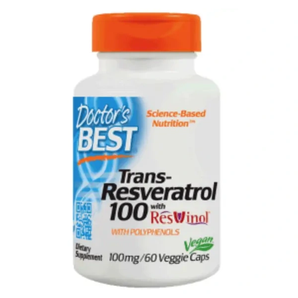 Doctor's Best Trans-Resveratrol with Resvinol 100mg - 60 vegetarian caps