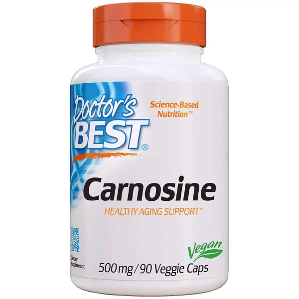 Doctor's Best Carnosine 500mg 90 Vegetarian Capsules