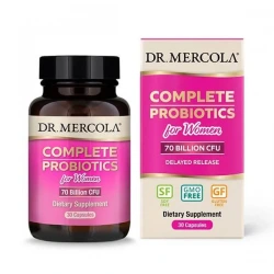 DR. MERCOLA Complete Probiotics for Women (Kompleks Probiotyczny o Opóźnionym Uwalnianiu dla Kobiet) 30 Kapsułek