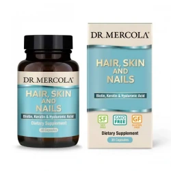 DR. MERCOLA Hair, Skin and Nails (Zdrowe Włosy, Skóra i Paznokcie) 30 Kapsułek
