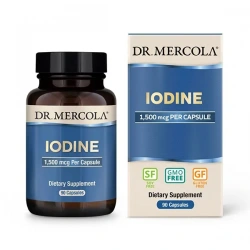 DR. MERCOLA Iodine 1,500mcg (Iodine, Thyroid Support) 90 Capsules