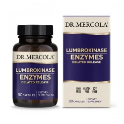 DR. MERCOLA Lumbrokinase Enzymes (Enzymy lumbrokinazy, Oczyszczanie krwi) 30 Kapsułek