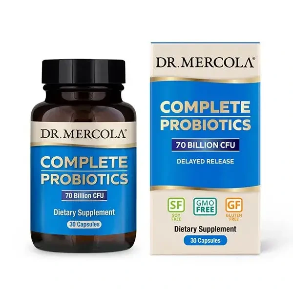 DR. MERCOLA Complete Probiotics 70 Billion CFU (Kompleks Probiotyczny o Opóźnionym Uwalnianiu) 30 Kapsułek