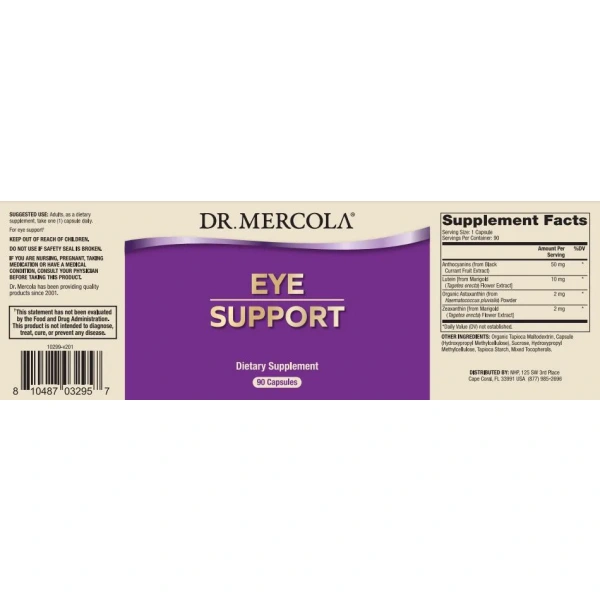 DR. MERCOLA Eye Support 90 Capsules