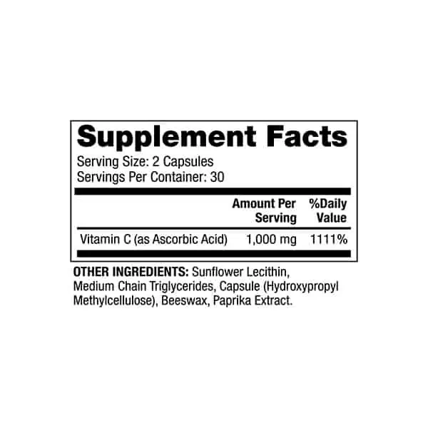DR. MERCOLA Liposomal Vitamin C 1000mg (Liposomalna Witamina C) 60 Kapsułek